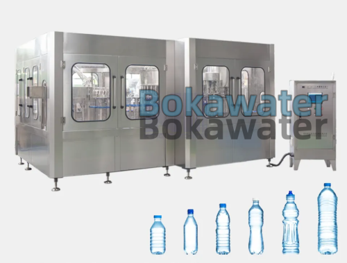Automatic 3 in 1 automatic water PET bottle filling capping machines or bottling plant machine equipment production line