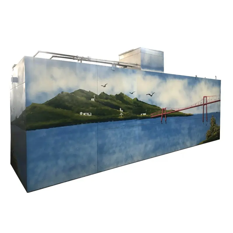 biological mbbr waste water treatment evaporation plant tank polyethylene Integrated sewage treatment equipment produced