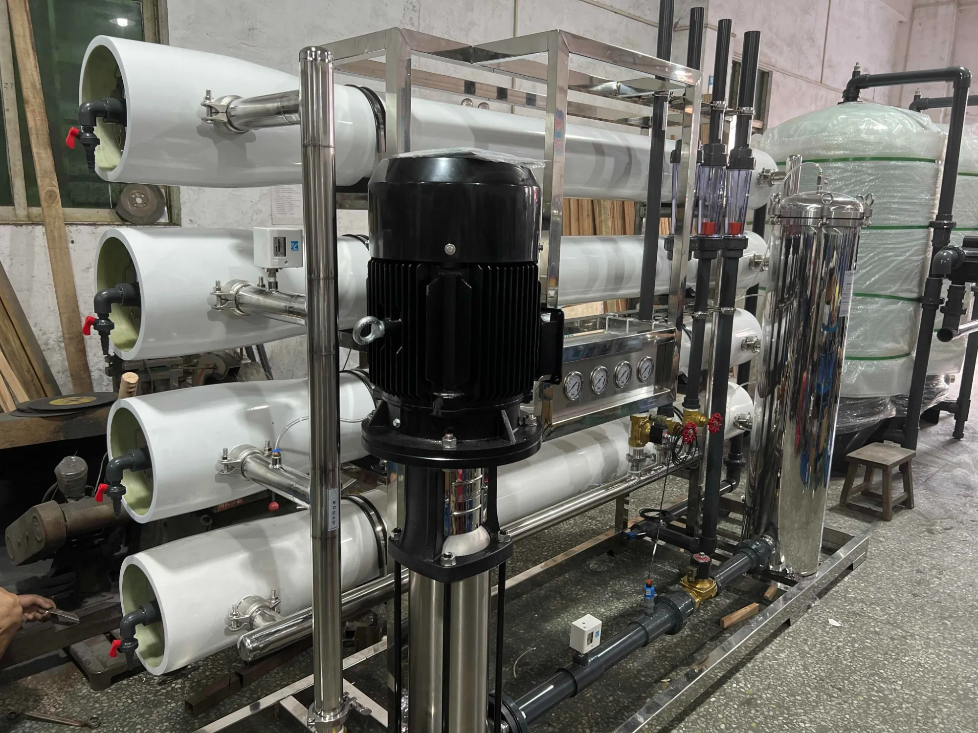 RO 8000 lph purified water semi-automation/automatic reverse osmosis equipment/Machine/ Plant / System