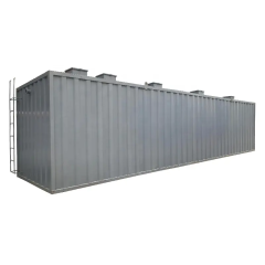 electric plating grill for waste water treatment filter system Mobile MBBR Wastewater Treatment plant for municipal waste water